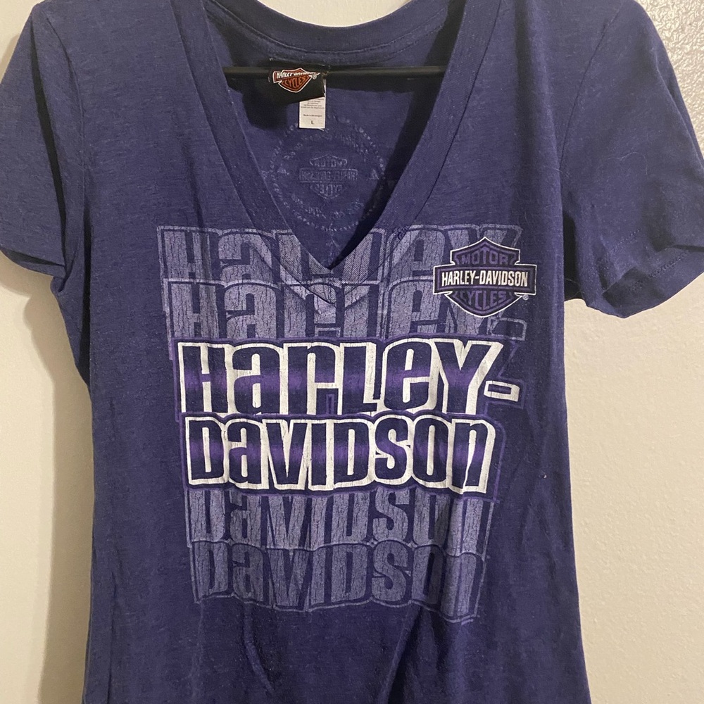 Harley-Davidson Women's Deep Blue Graphic Tee